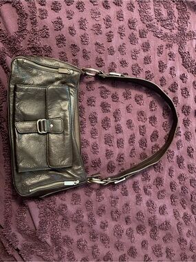 Preston & York Black Leather Shoulder Bag